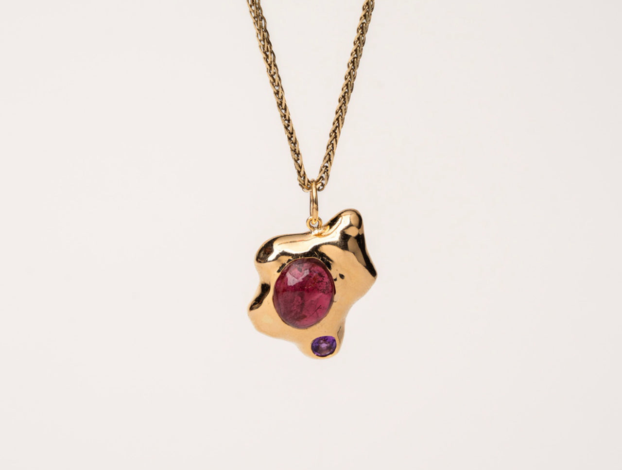 Sunny Side Pendant Tourmaline & Amethyst